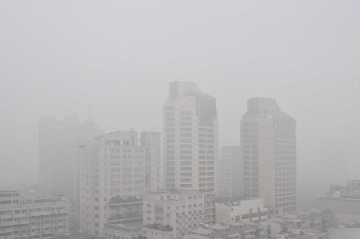 杭州遭遇大霧襲擊能見度不足百米(組圖)