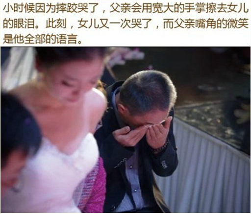 一组父亲对女儿的告白照片