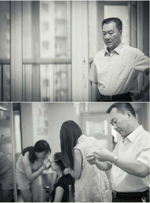一组父亲对女儿的告白照片