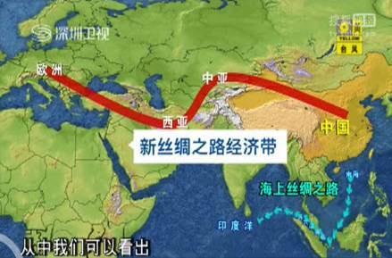建設所謂新「絲綢之路」的構想